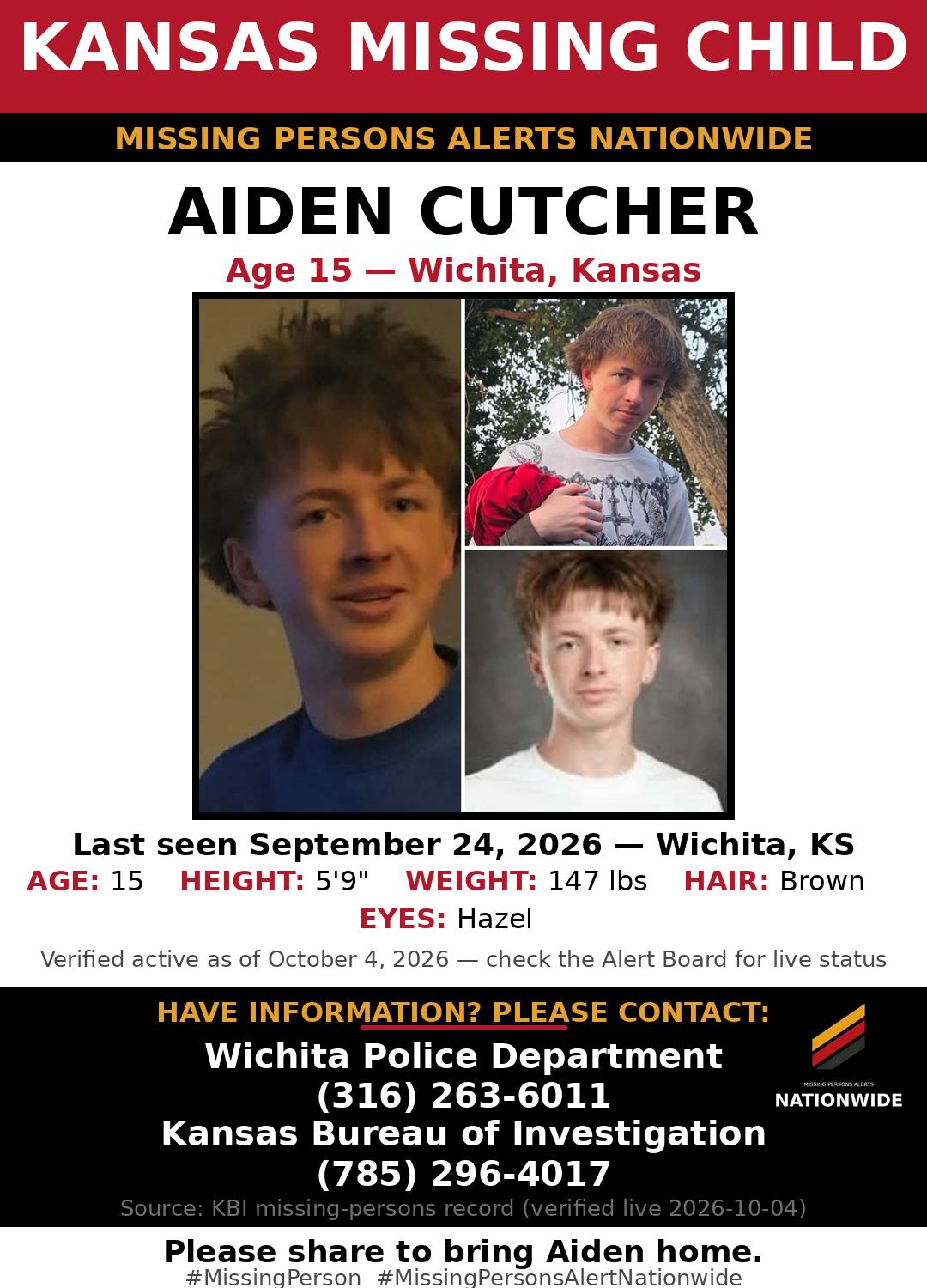 Flyer photo — Aiden Cutcher
