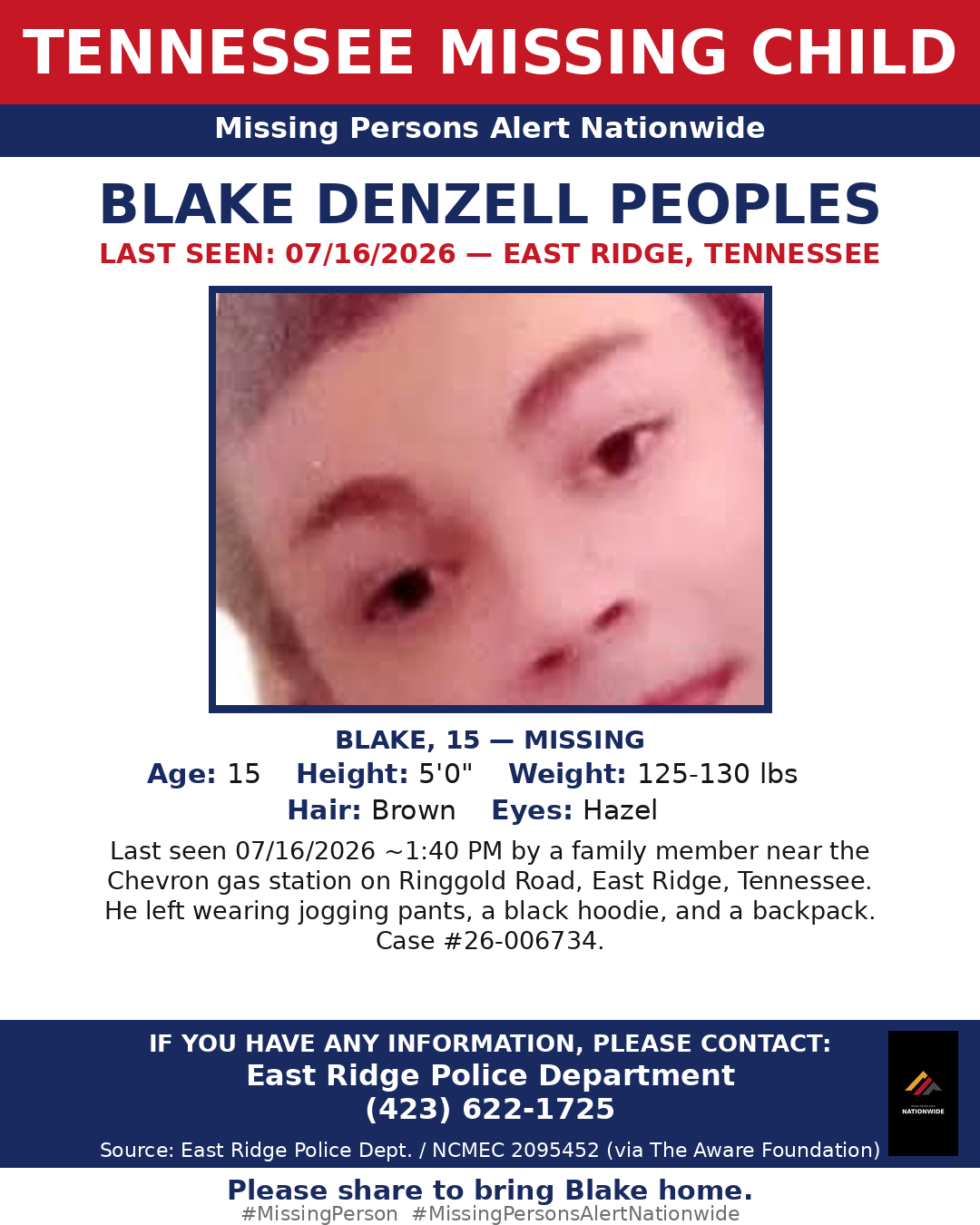 Flyer photo — Blake Denzell Peoples