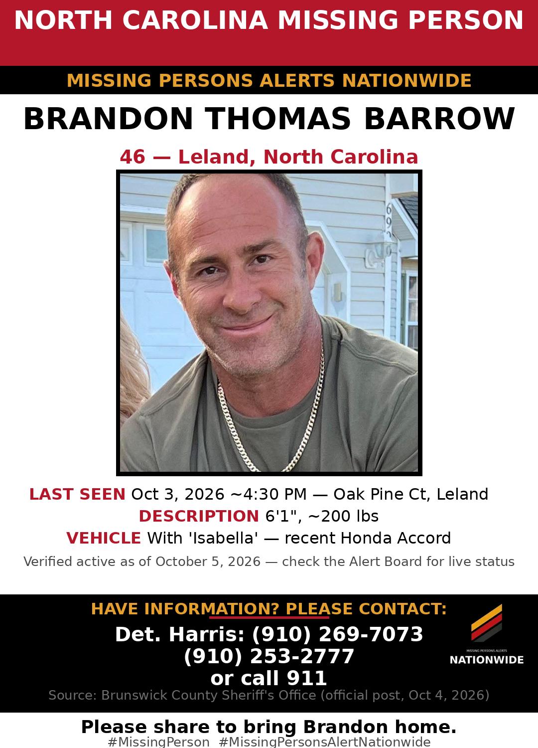 Flyer photo — Brandon Thomas Barrow