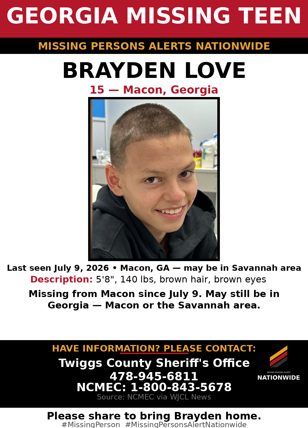Flyer photo — Brayden Love