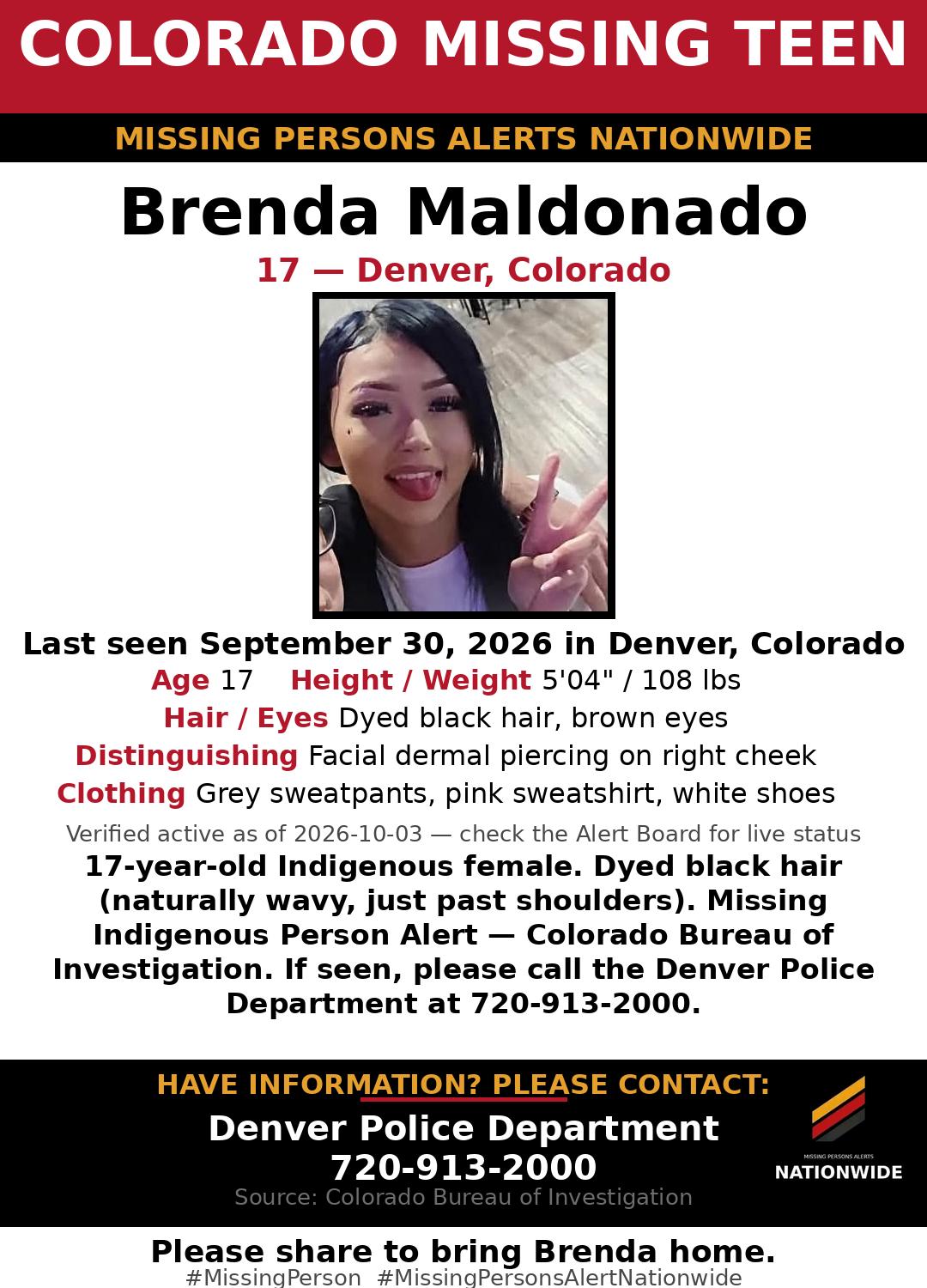 Flyer photo — Brenda Maldonado