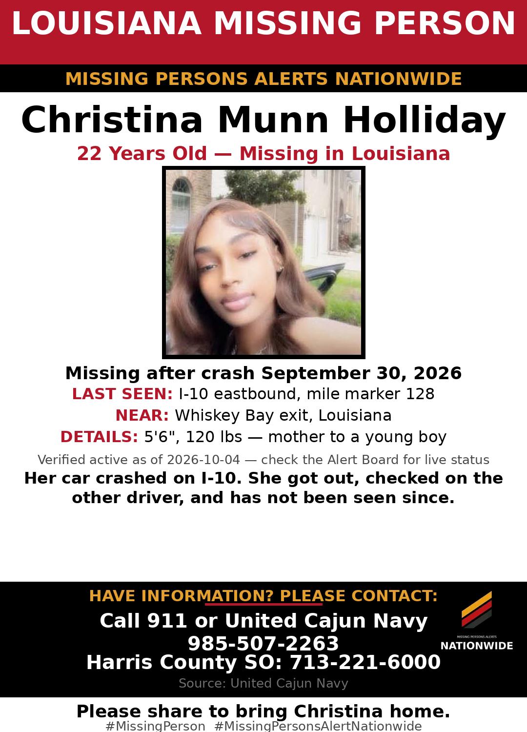 Flyer photo — Christina Munn Holliday