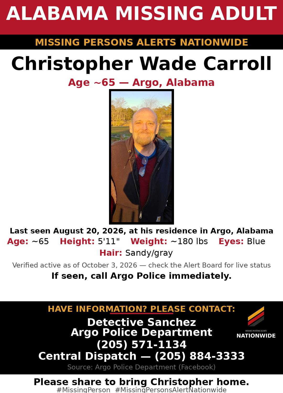 Flyer photo — Christopher Wade Carroll