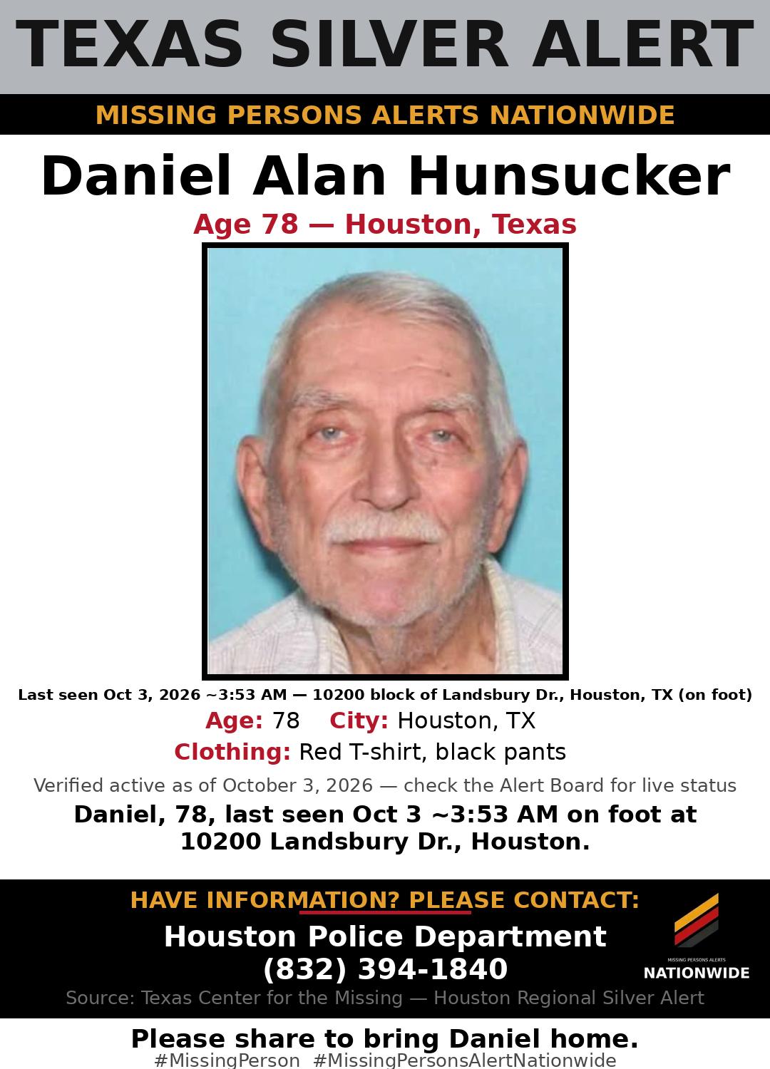 Flyer photo — Daniel Alan Hunsucker