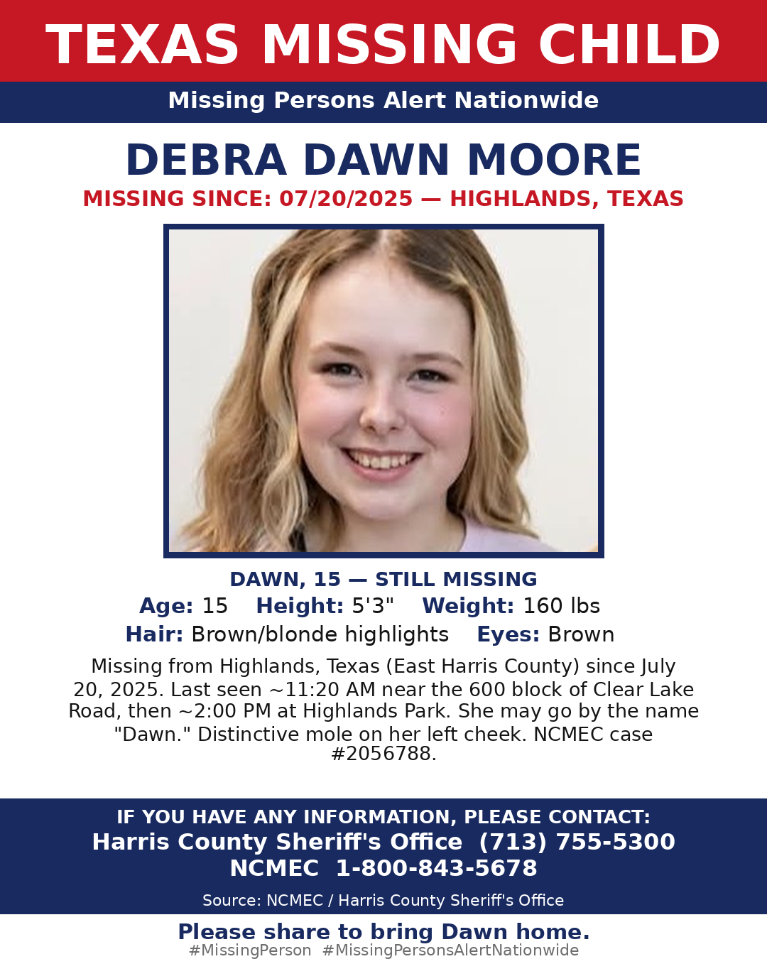 Flyer photo — Debra Dawn Moore