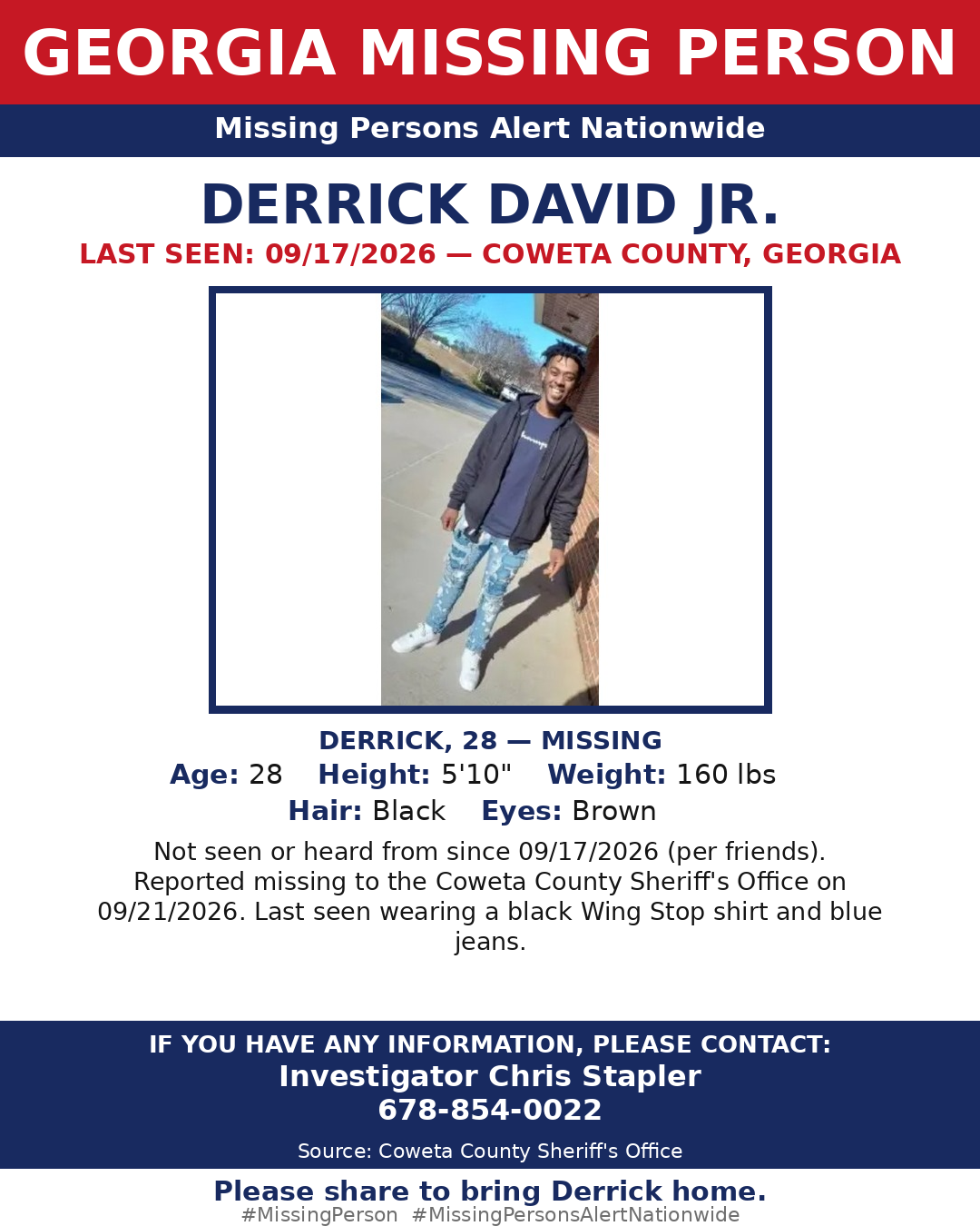 Flyer photo — Derrick David Jr.