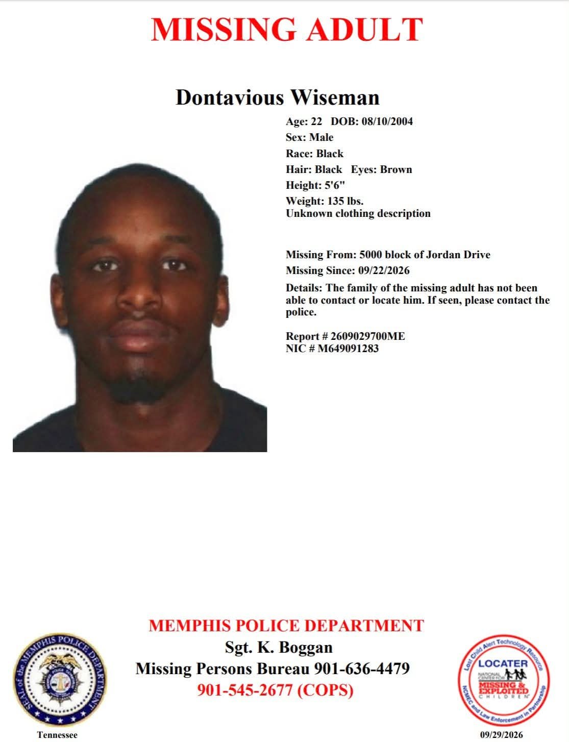 Flyer photo — Dontavious Wiseman