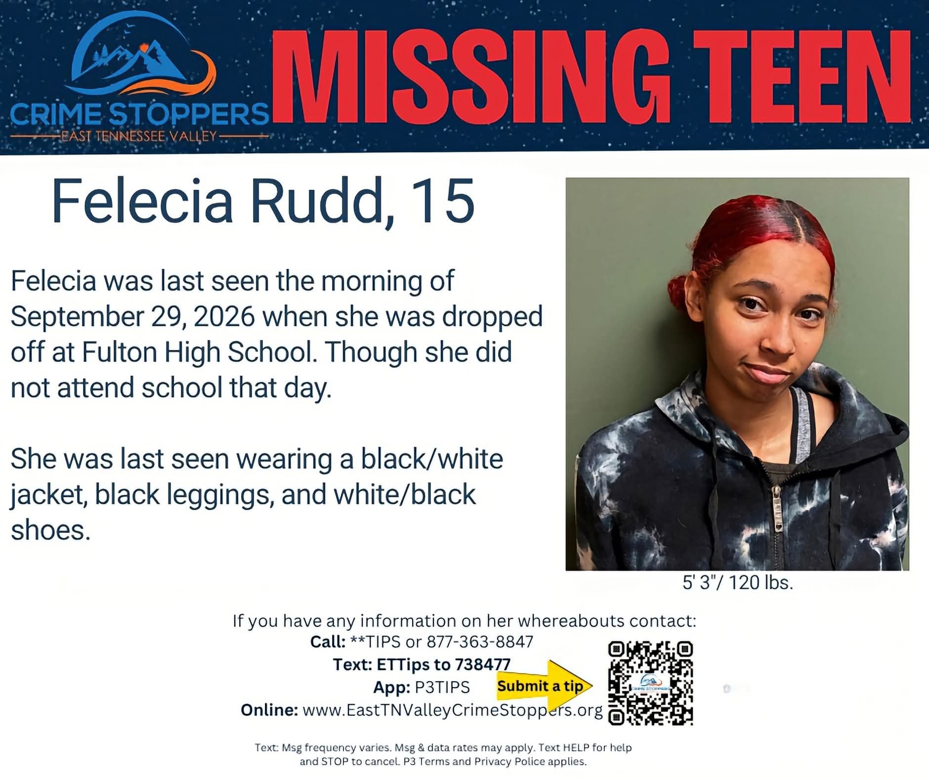 Flyer photo — Felecia Rudd