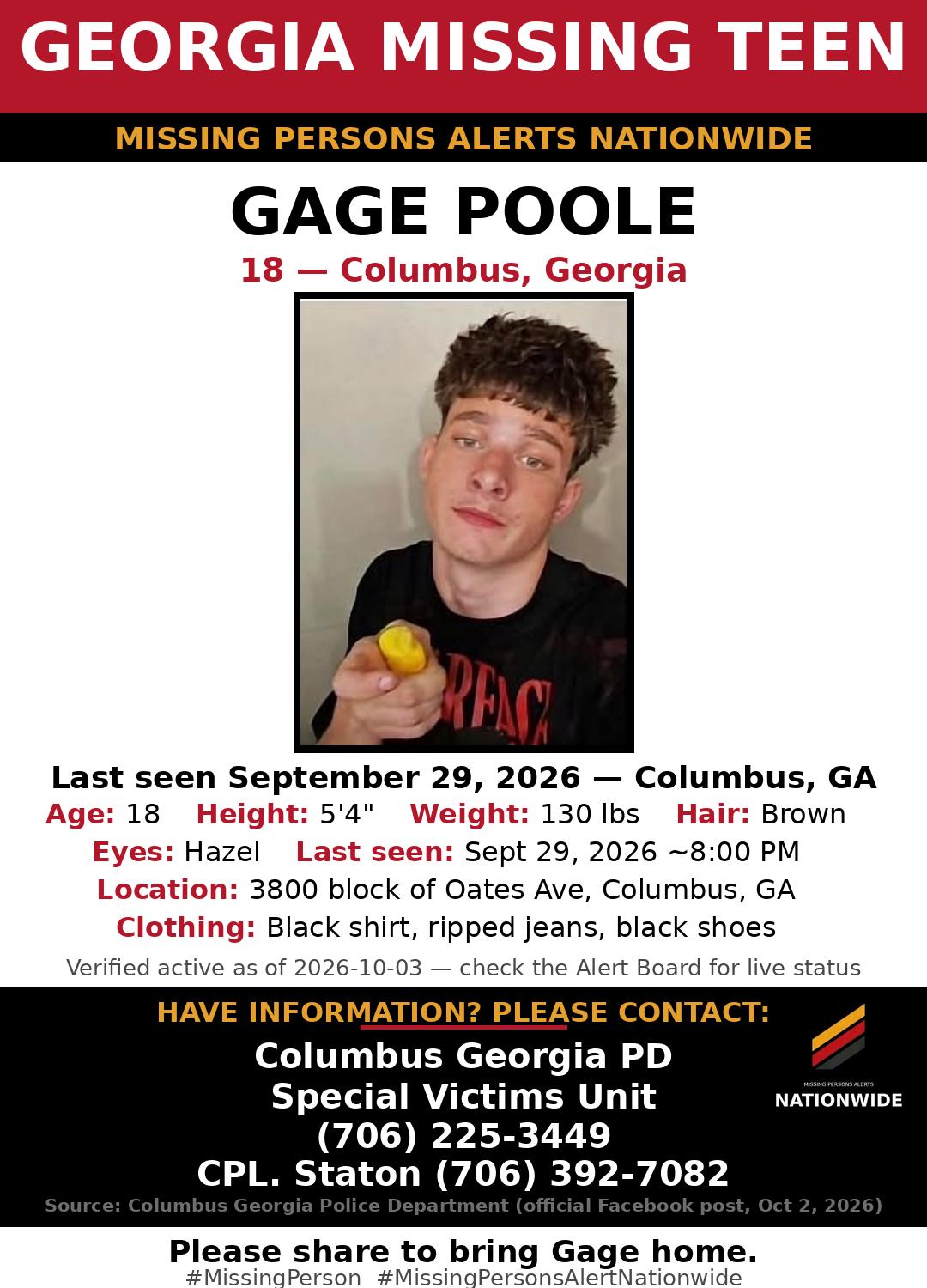 Flyer photo — Gage Poole