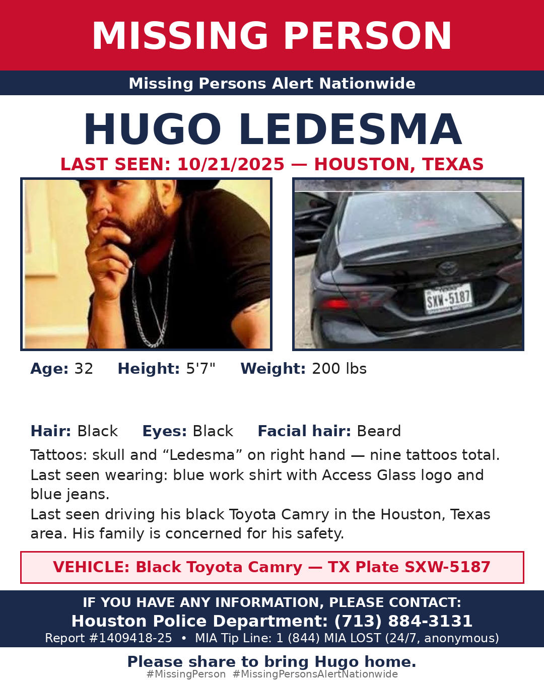 Flyer photo — Hugo Ledesma
