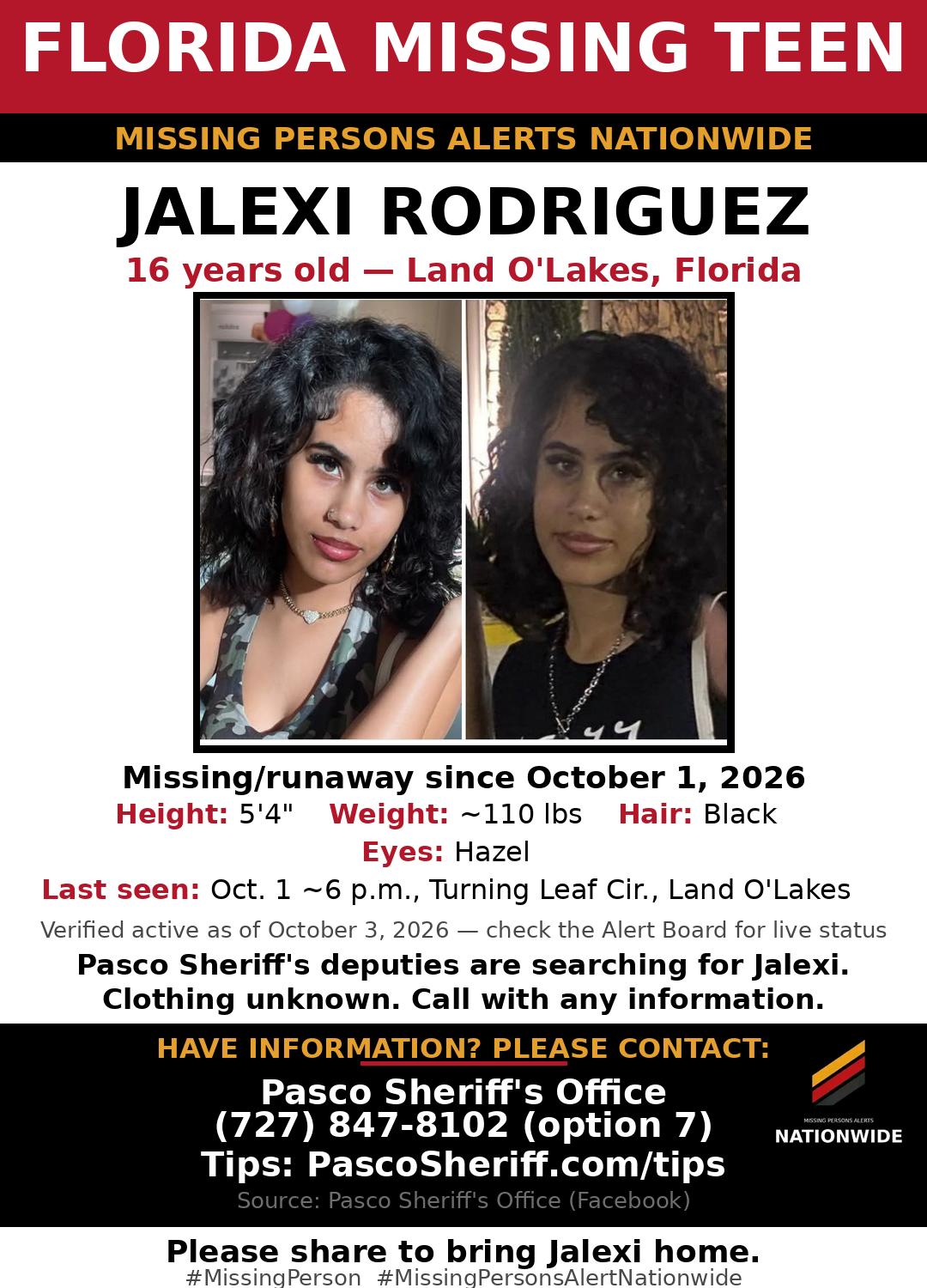 Flyer photo — Jalexi Rodriguez