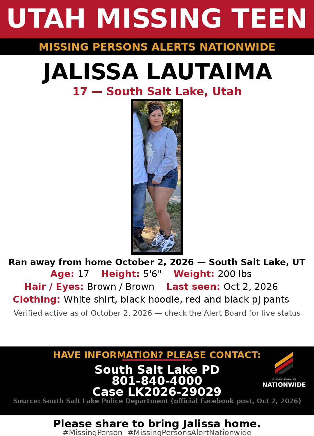 Flyer photo — Jalissa Lautaima
