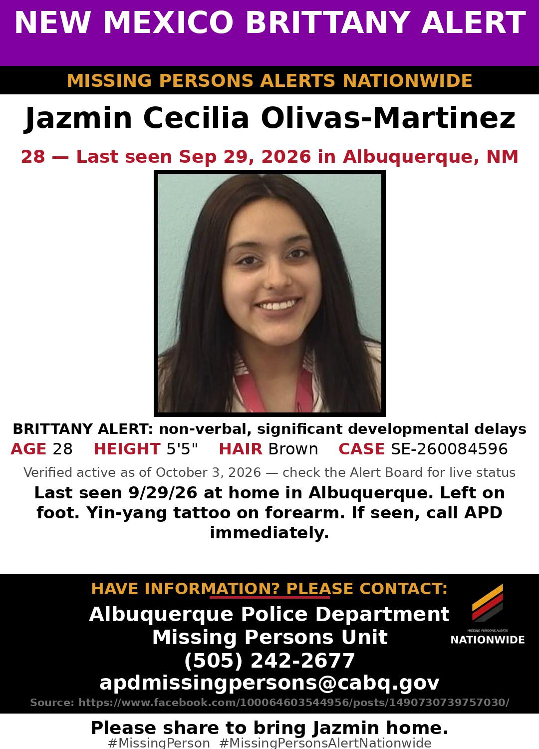 Flyer photo — Jazmin Cecilia Olivas-Martinez