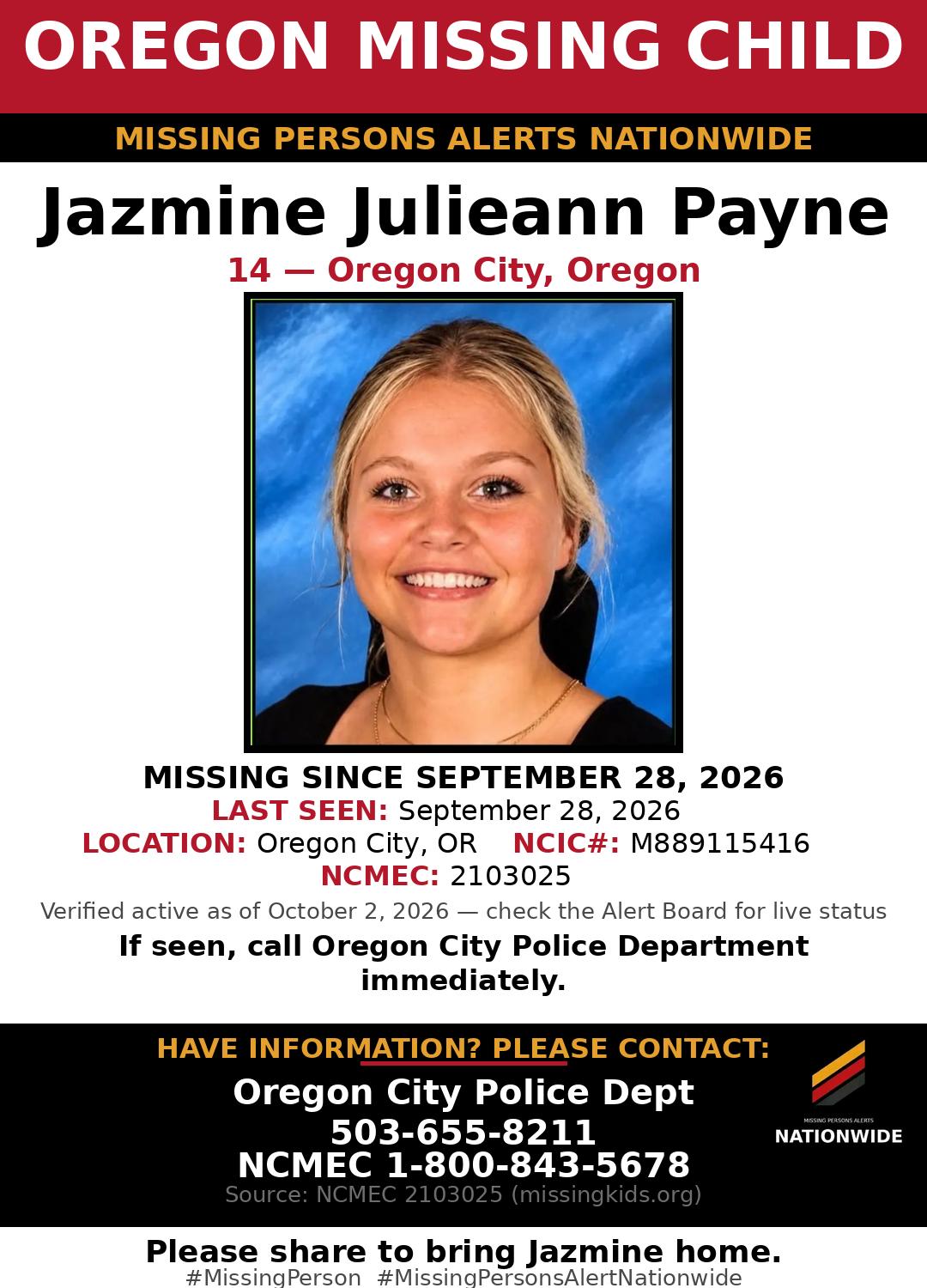 Flyer photo — Jazmine Julieann Payne