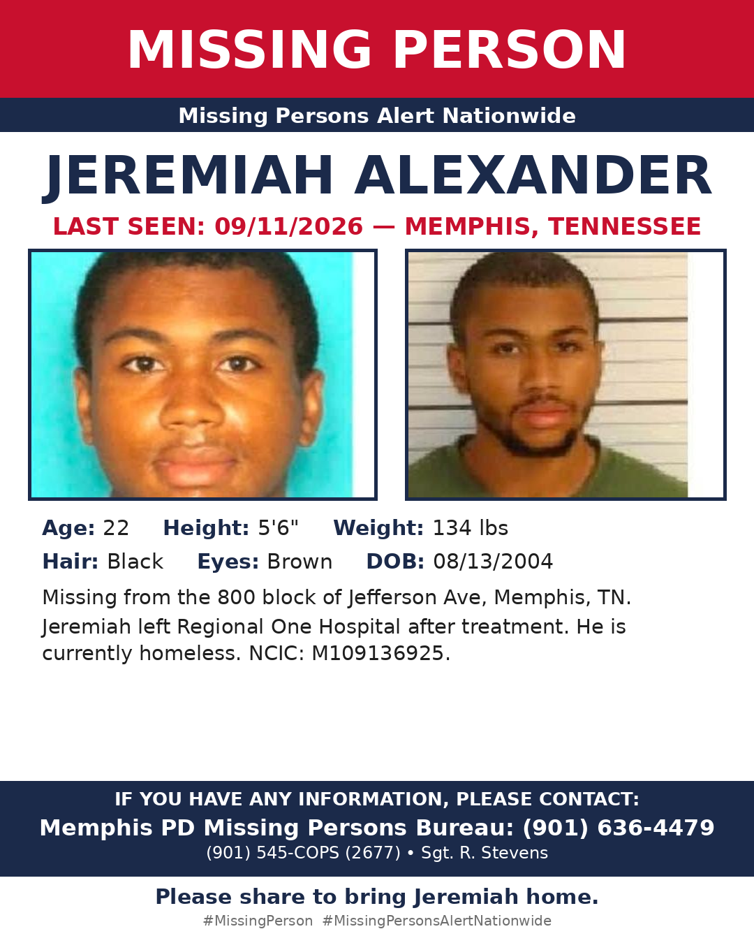 Flyer photo — Jeremiah Alexander