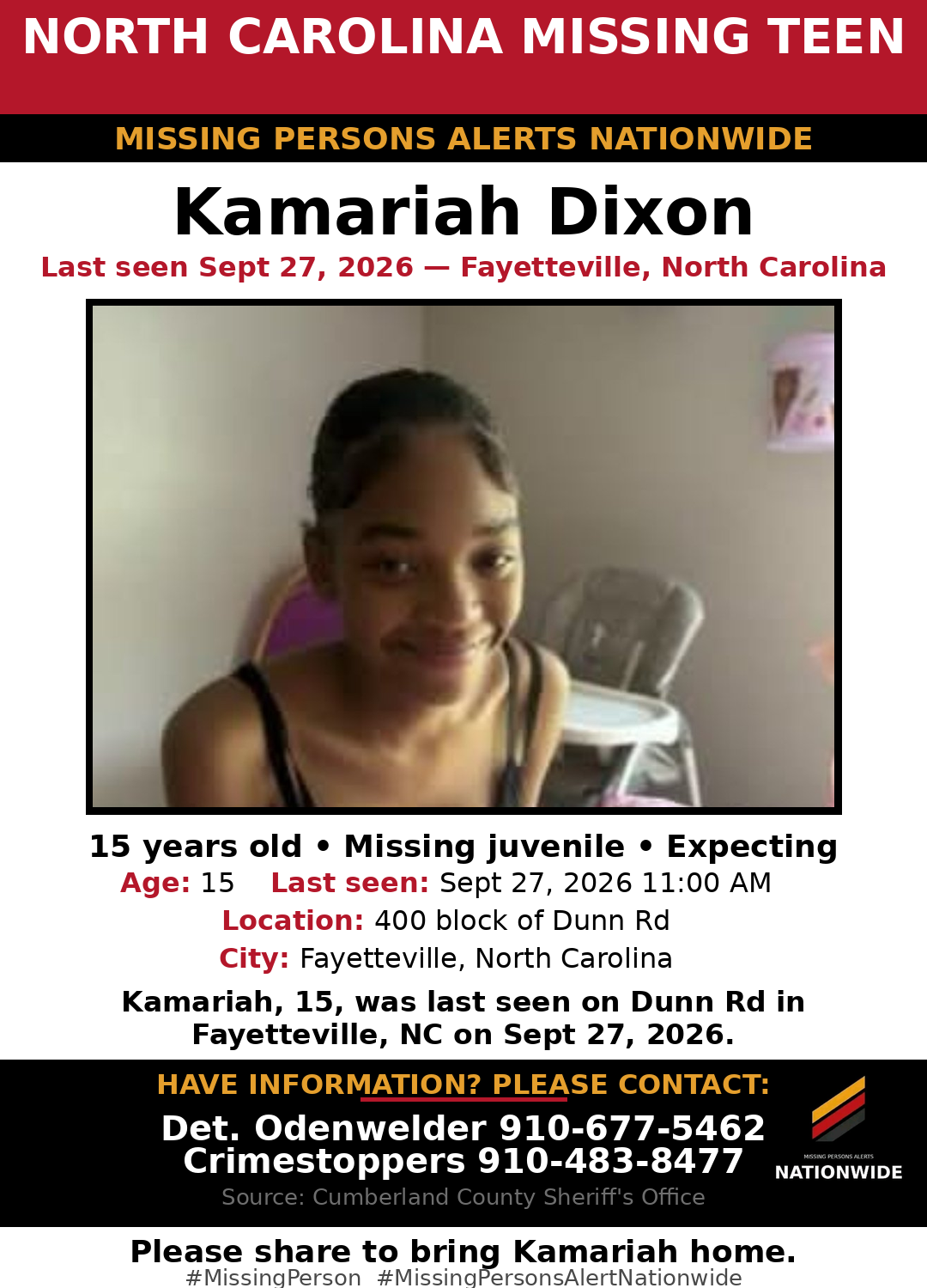 Flyer photo — Kamariah Dixon