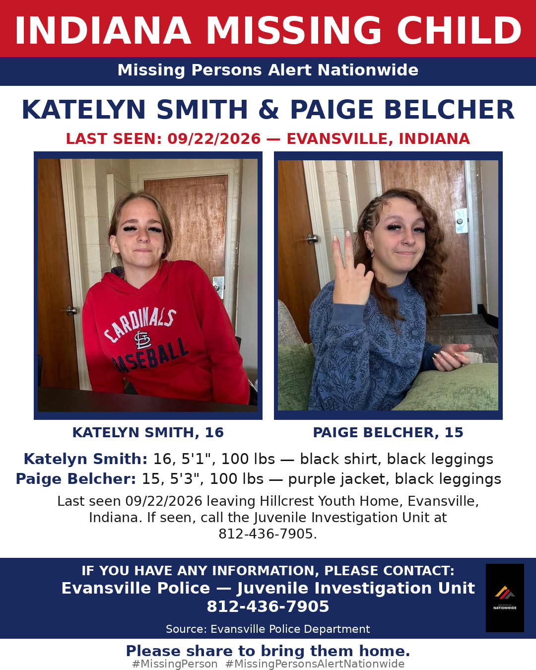 Flyer photo — Katelyn Smith & Paige Belcher