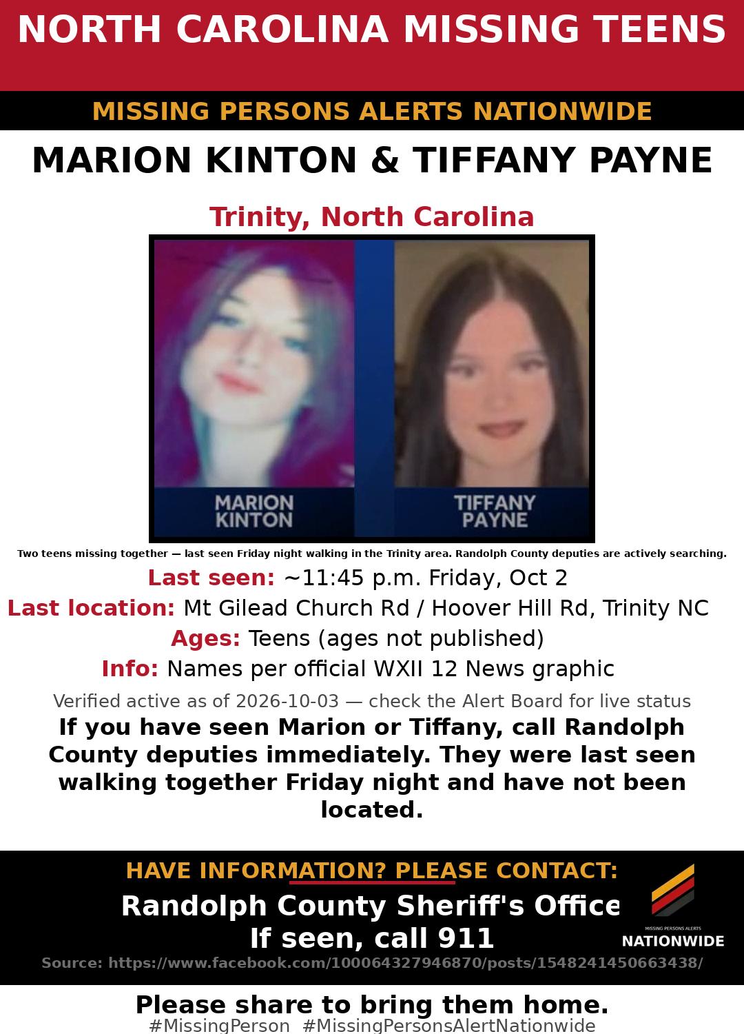 Flyer photo — Marion Kinton & Tiffany Payne