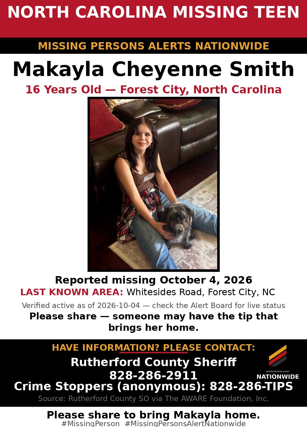 Flyer photo — Makayla Cheyenne Smith