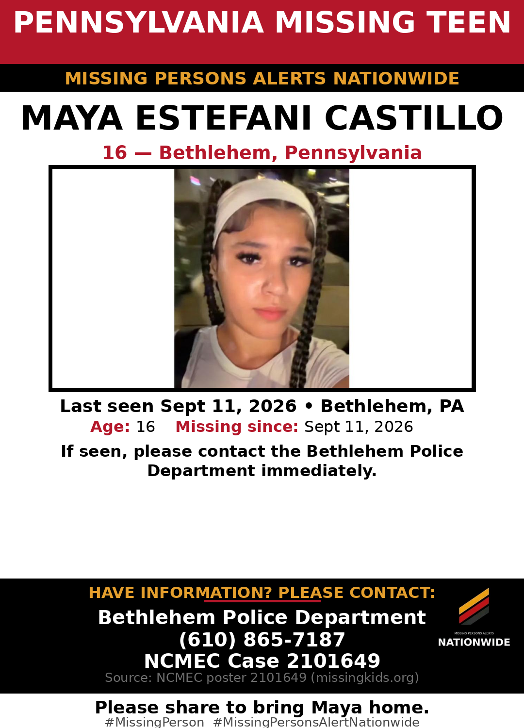 Flyer photo — Maya Estefani Castillo