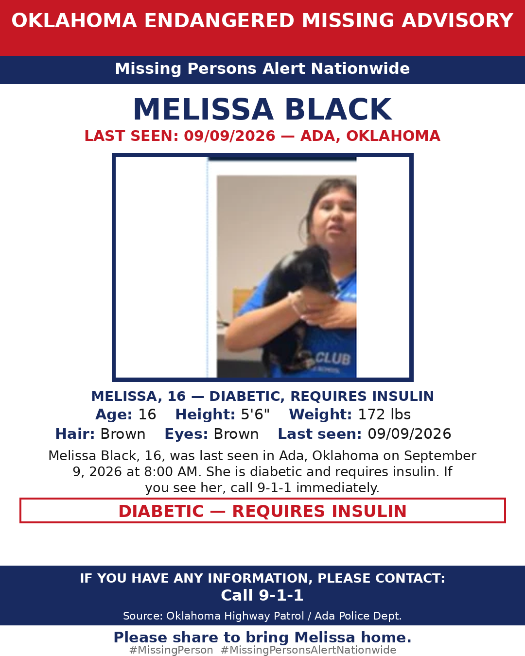 Flyer photo — Melissa Black