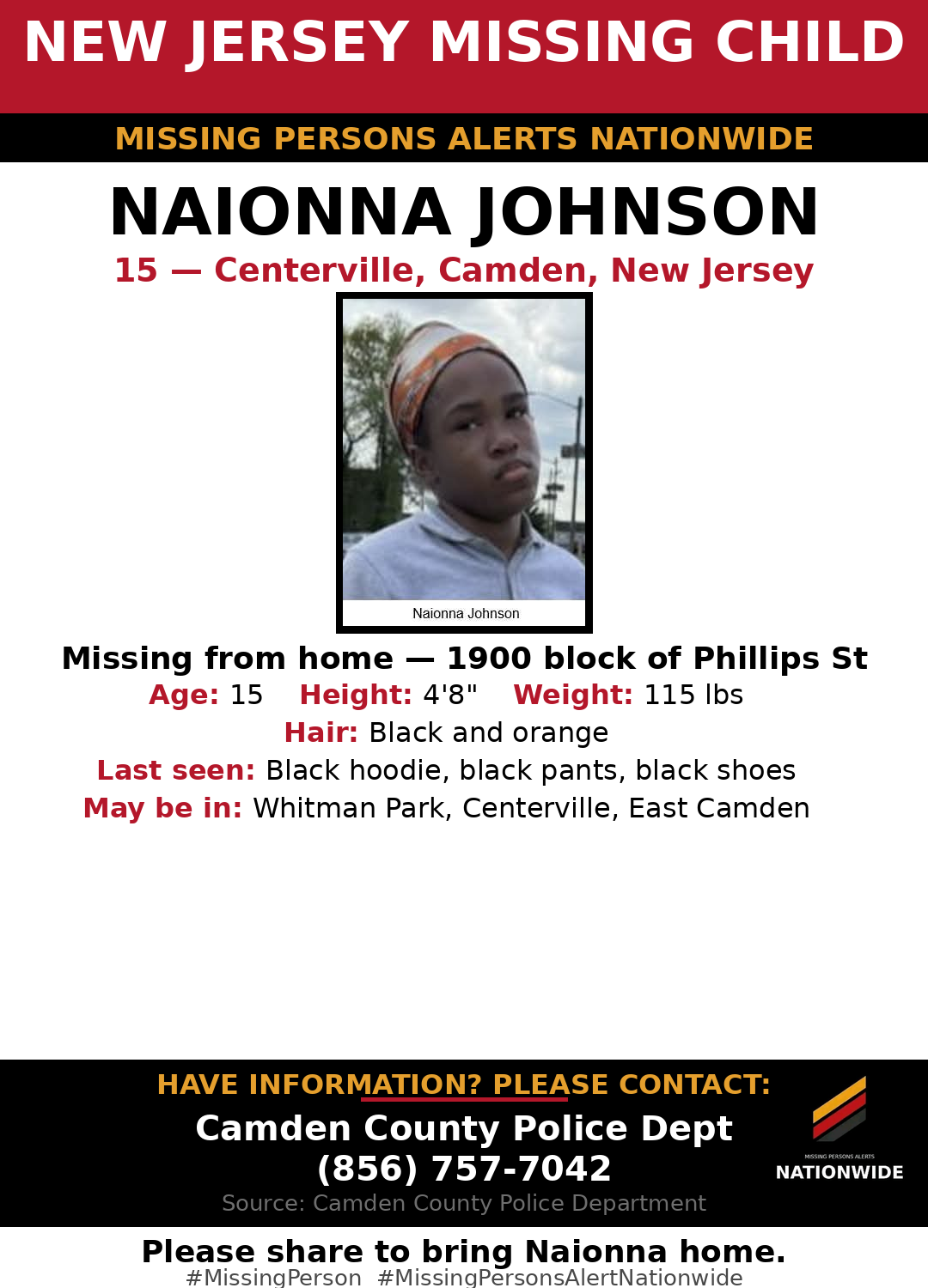 Flyer photo — Naionna Johnson