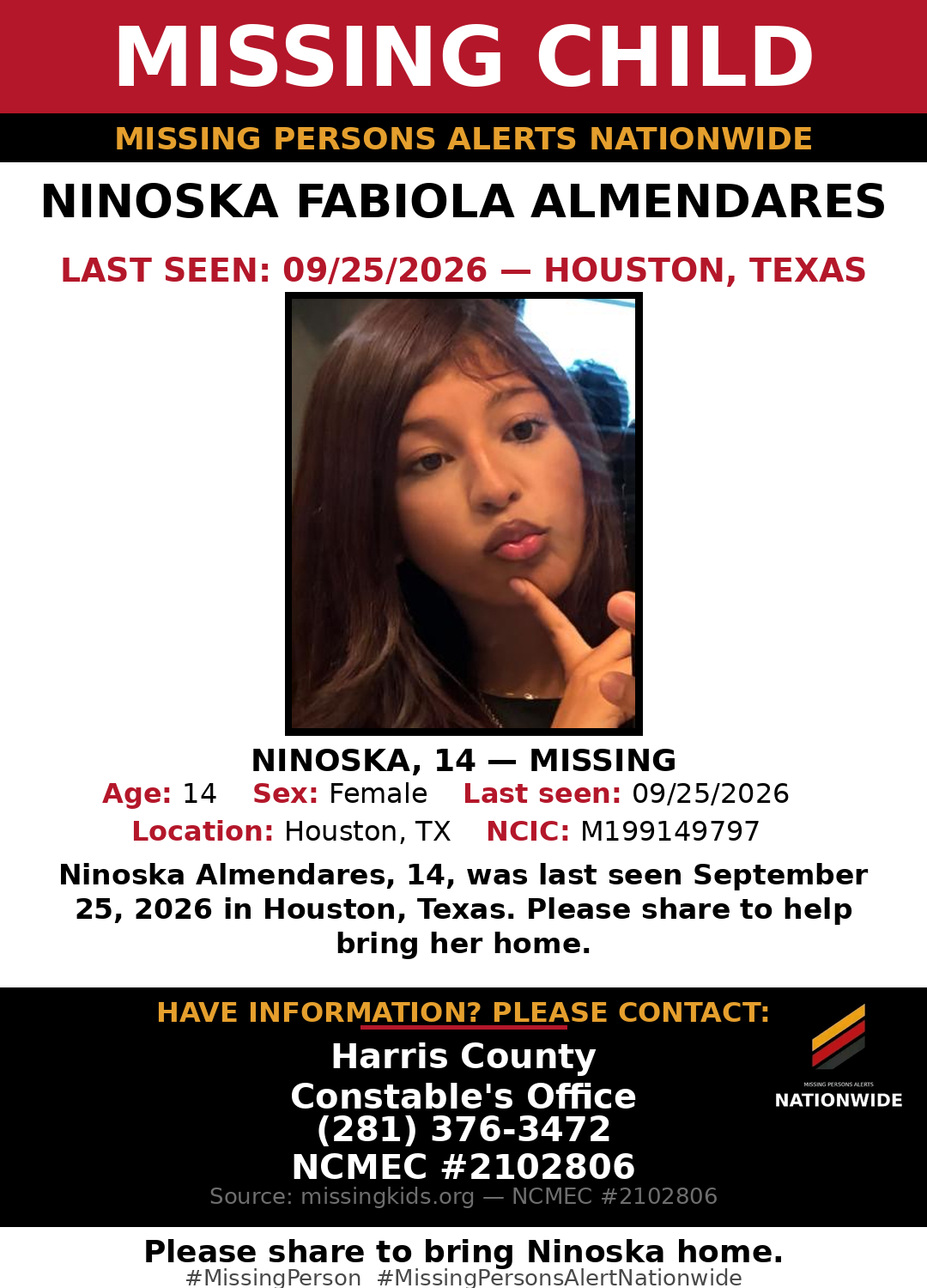 Flyer photo — Ninoska Fabiola Almendares