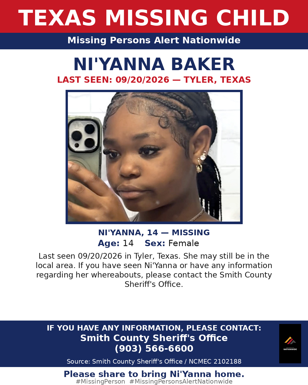 Flyer photo — Ni'Yanna Baker