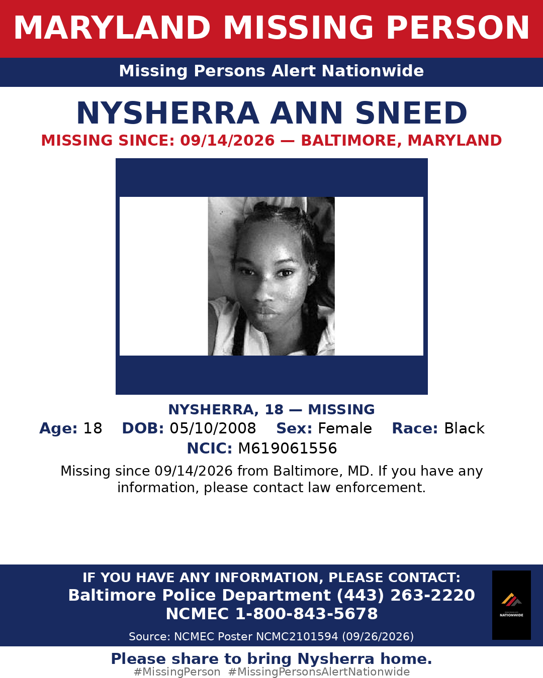Flyer photo — Nysherra Ann Sneed