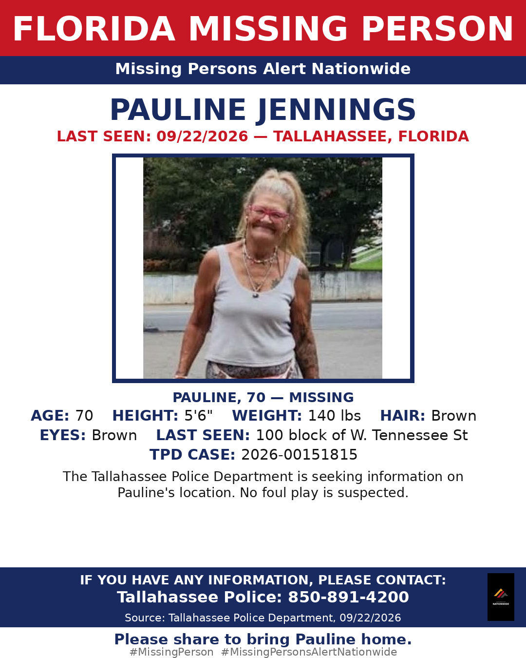 Flyer photo — Pauline Jennings