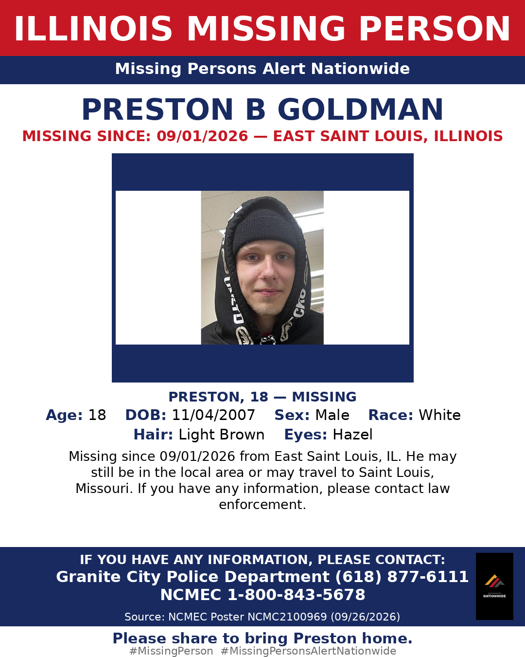 Flyer photo — Preston B Goldman