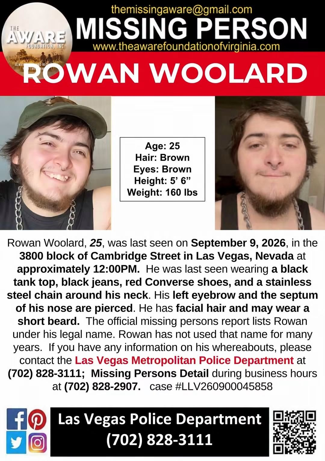 Flyer photo — Rowan Woolard