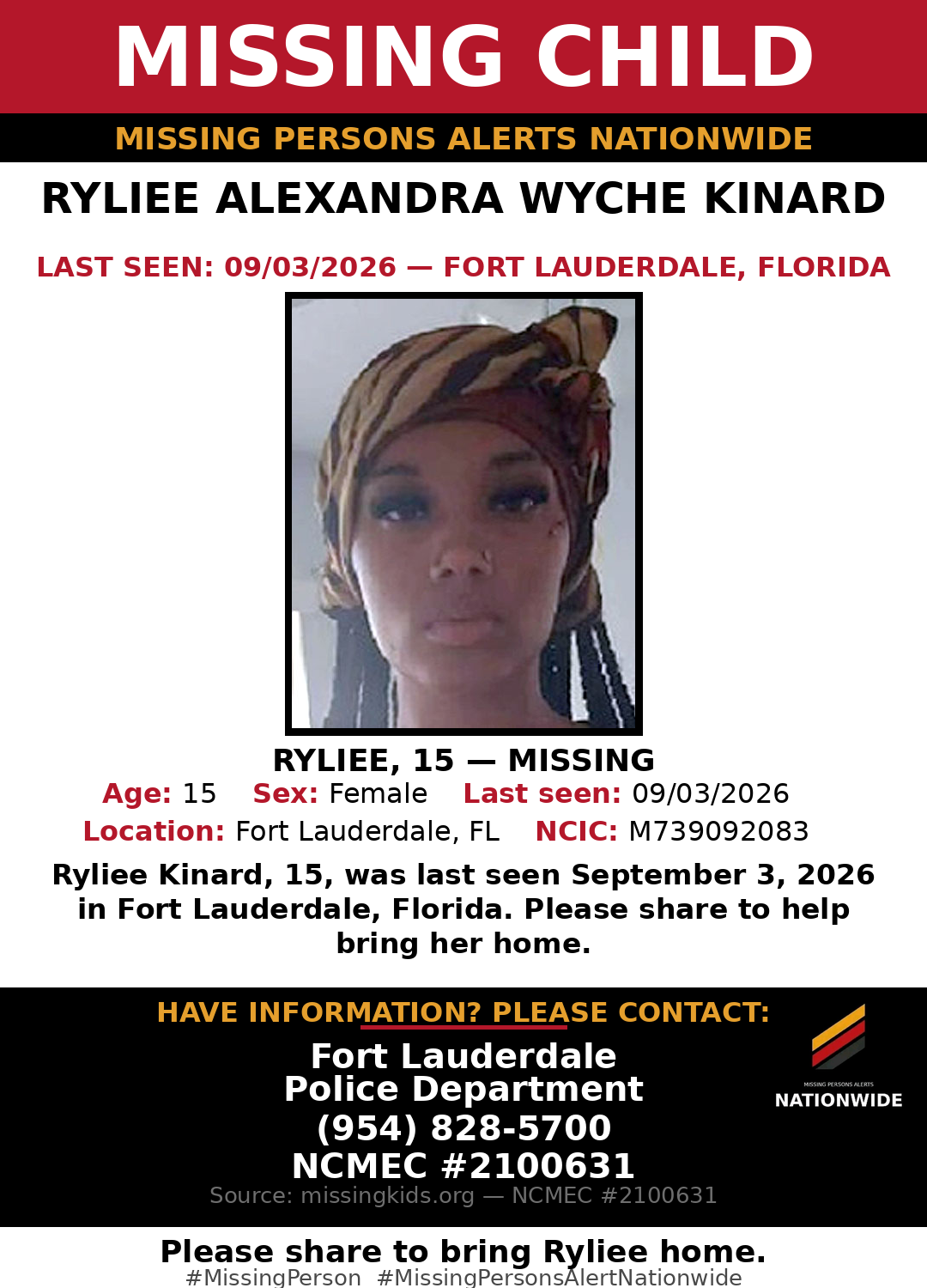 Flyer photo — Ryliee Alexandra Wyche Kinard