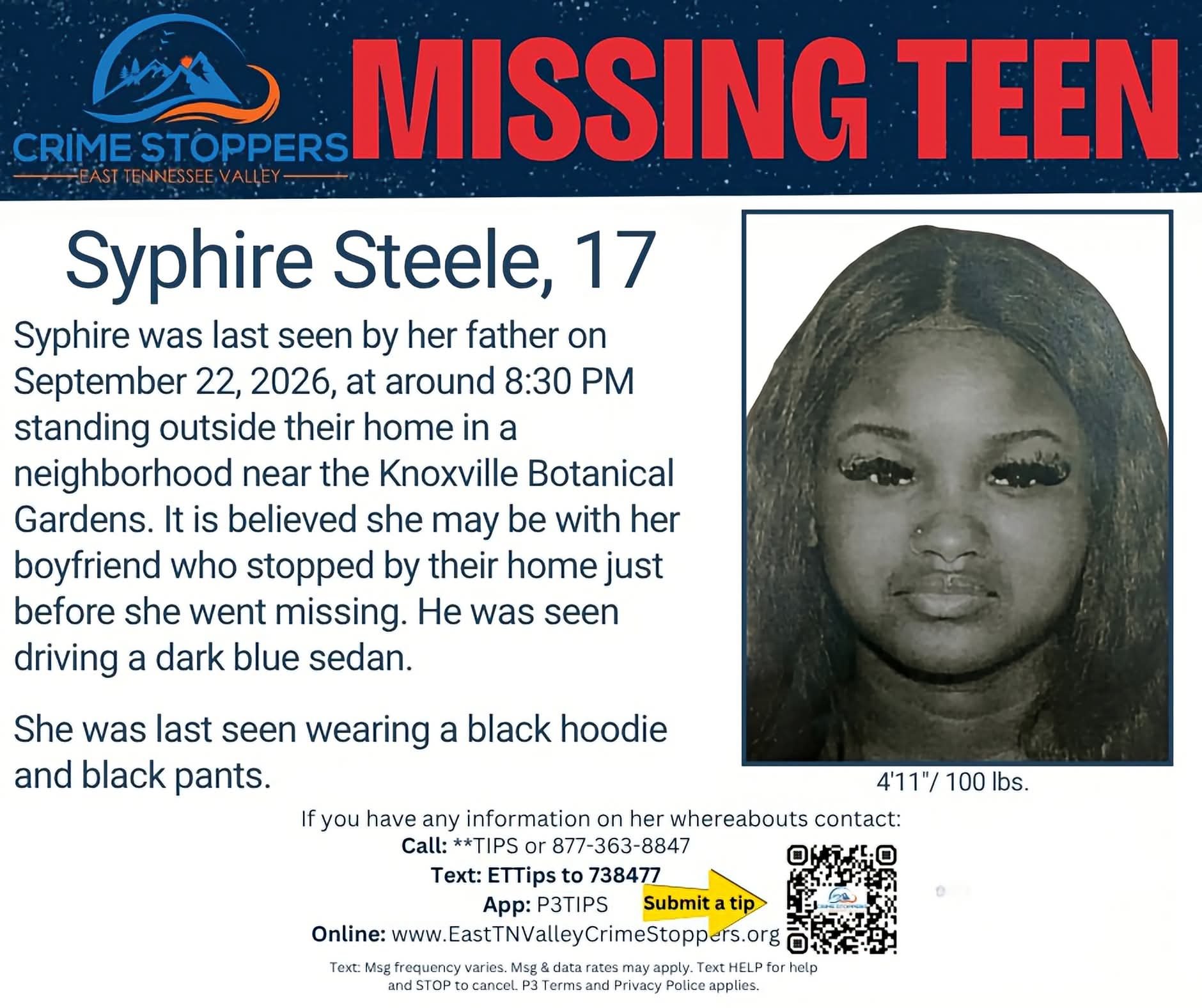 Flyer photo — Syphire Steele