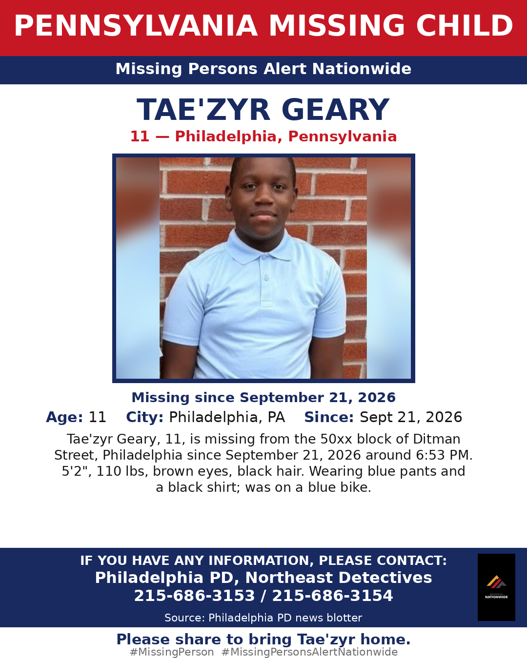 Flyer photo — Tae'zyr Geary