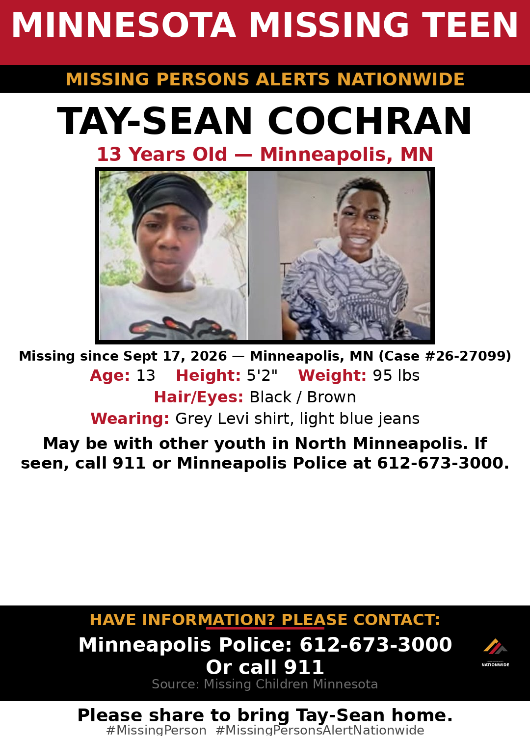 Flyer photo — Tay-Sean Cochran