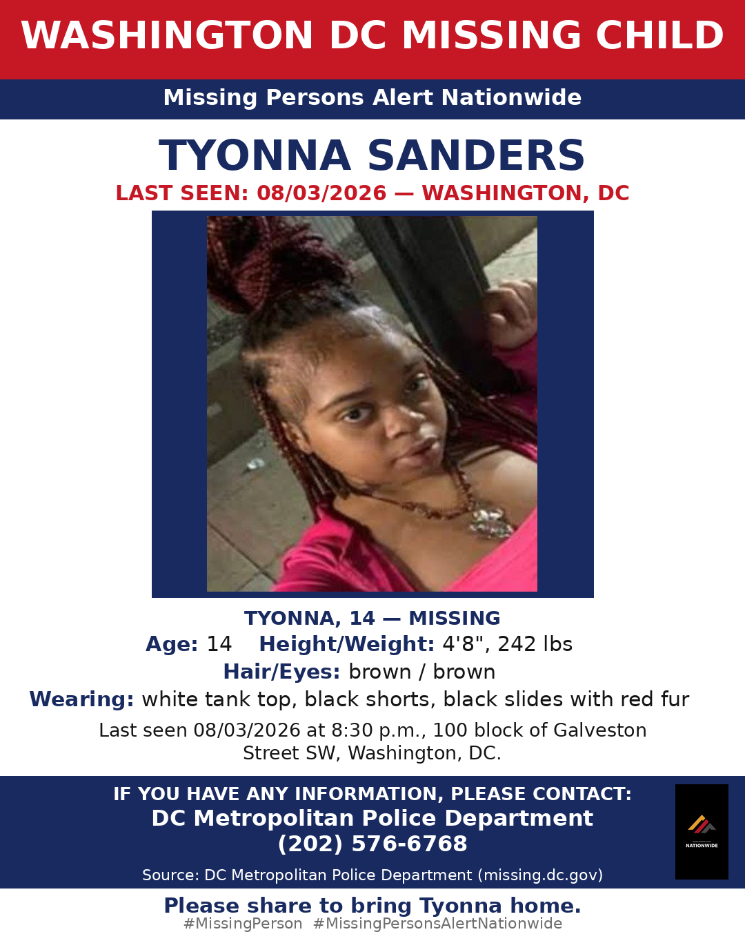 Flyer photo — Tyonna Sanders