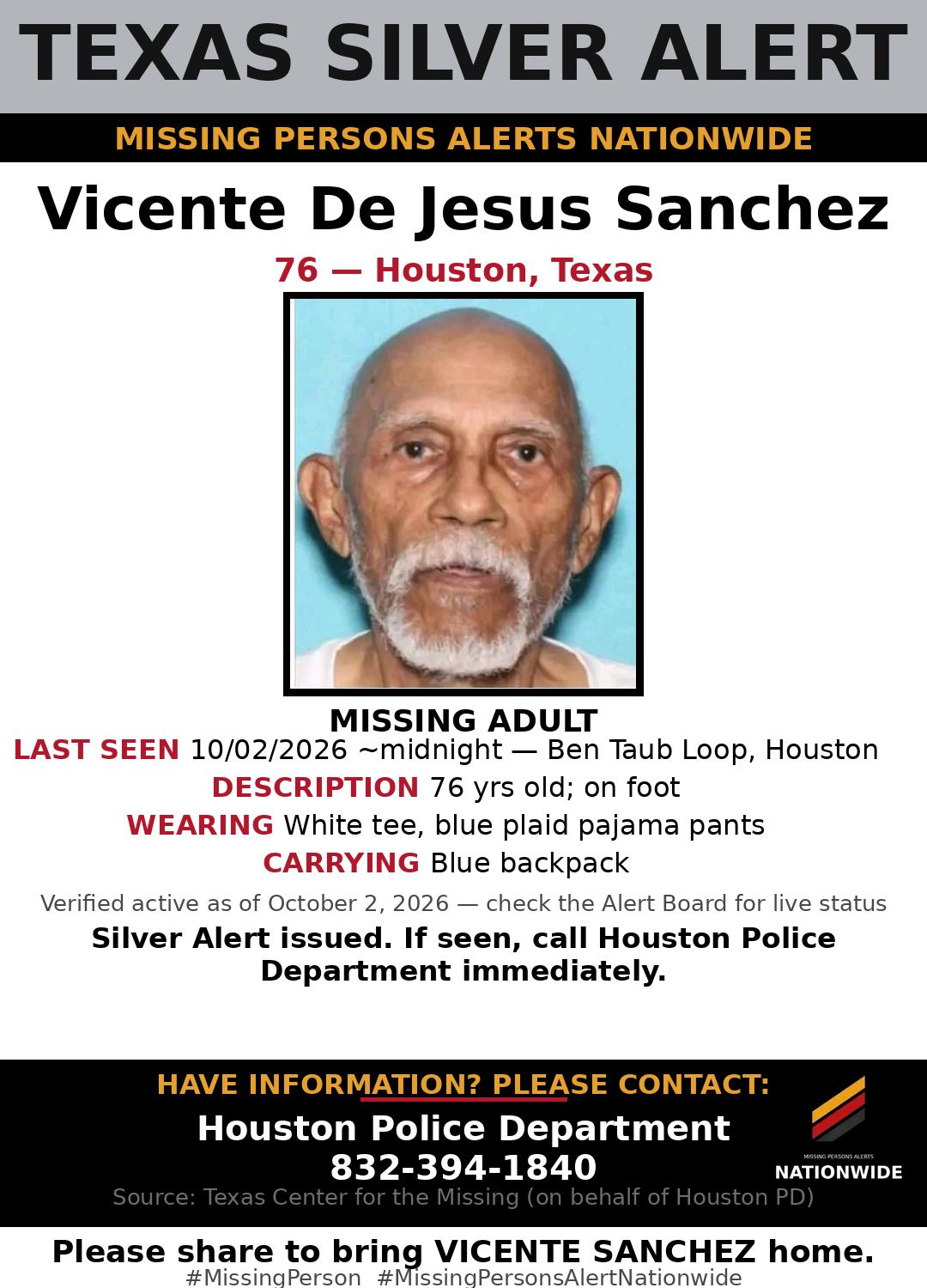 Flyer photo — Vicente De Jesus Sanchez