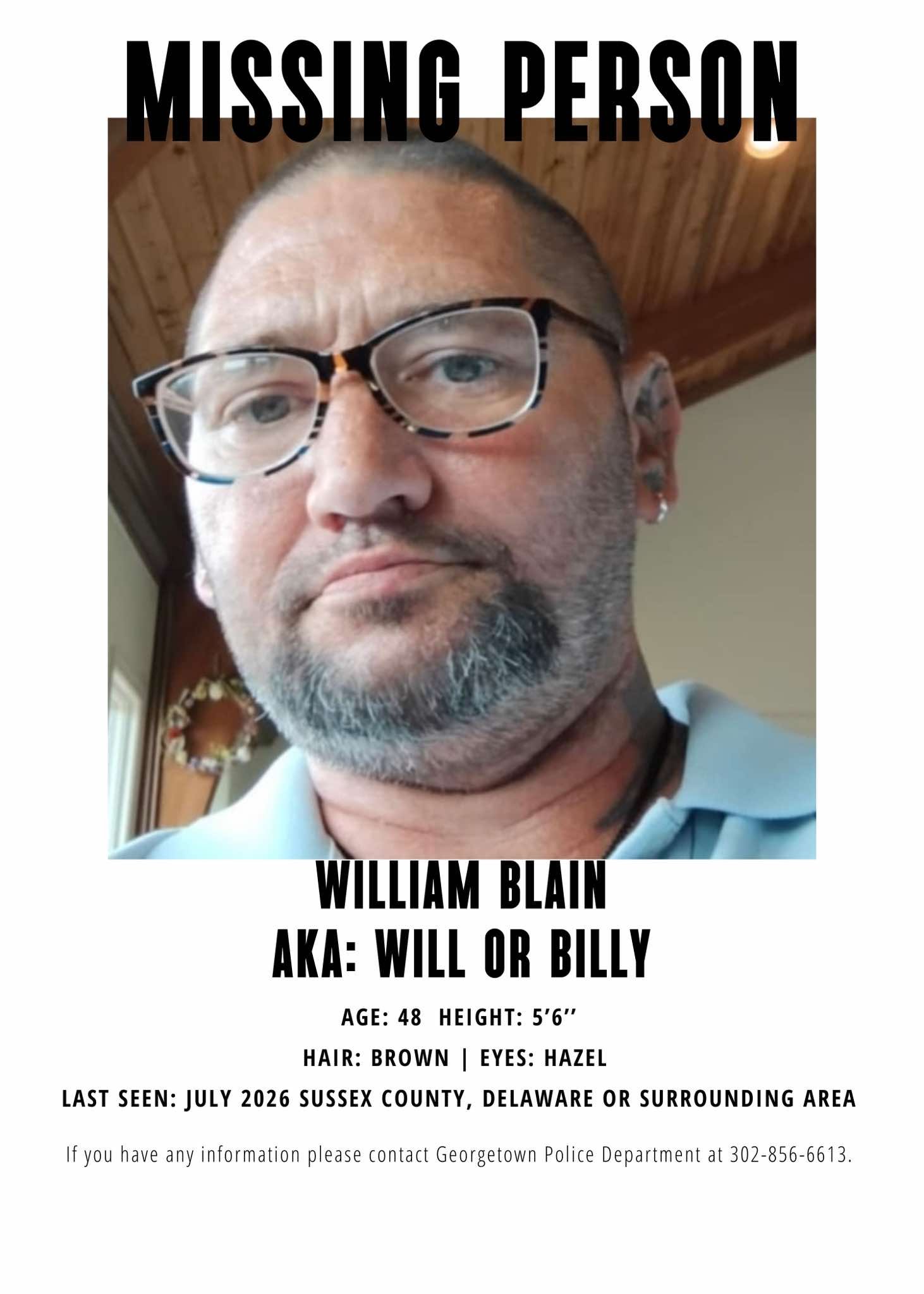 Flyer photo — William Blain