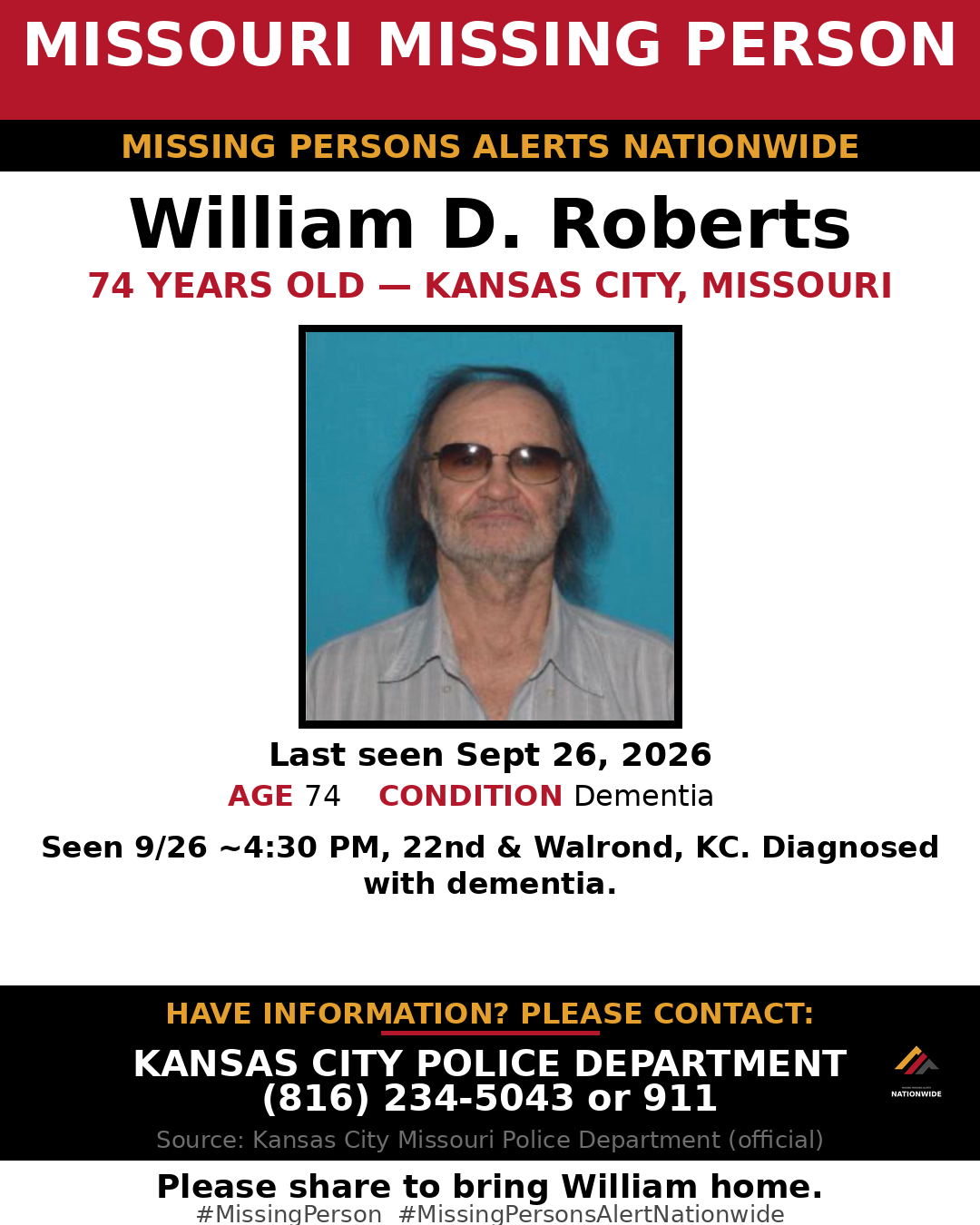 Flyer photo — William D. Roberts