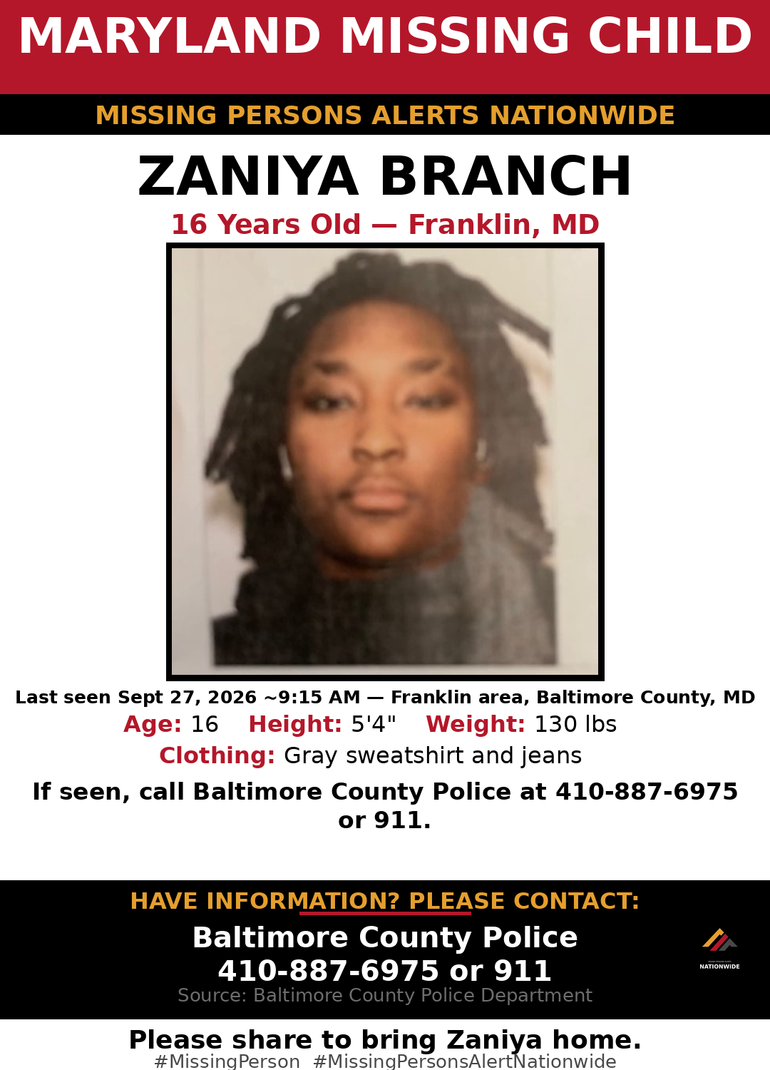 Flyer photo — Zaniya Branch
