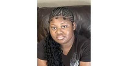 Missing person flyer for Briasia Adams-Jones
