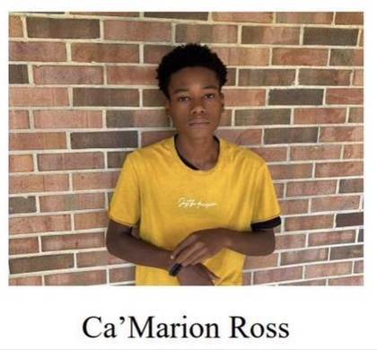 Missing person flyer for Ca'Marion Ross