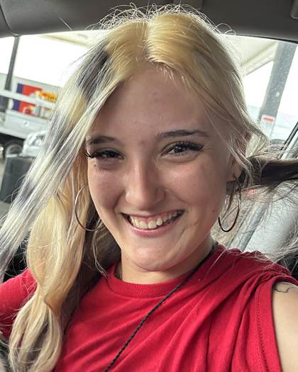 Missing person flyer for Christine Alisha-Noel Black