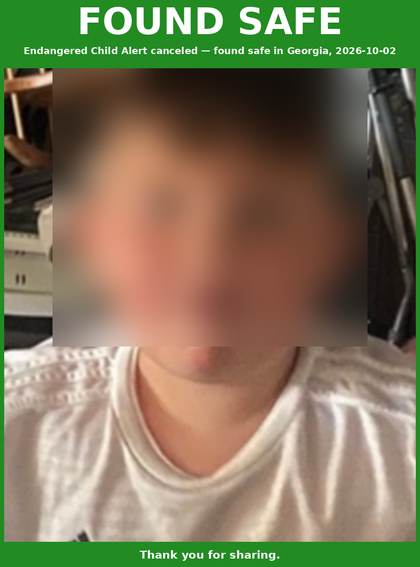 Found safe flyer for Connor Calfee