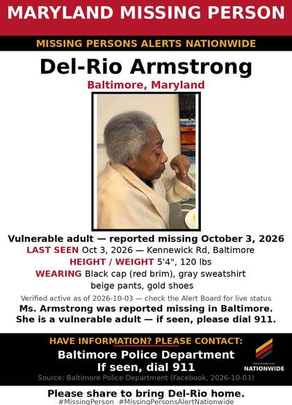 Found safe flyer for Del-Rio Armstrong