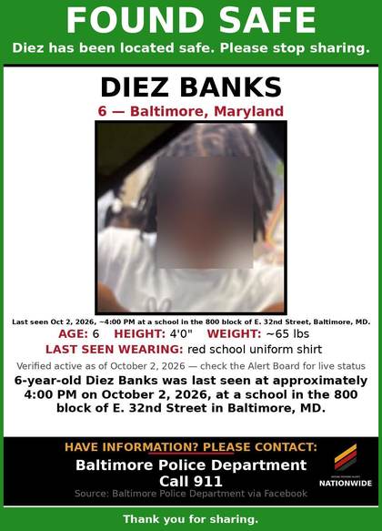 Found safe flyer for Diez Banks
