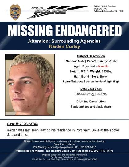 Missing person flyer for James Roger Carol