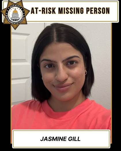 Missing person flyer for Jasmine Gill