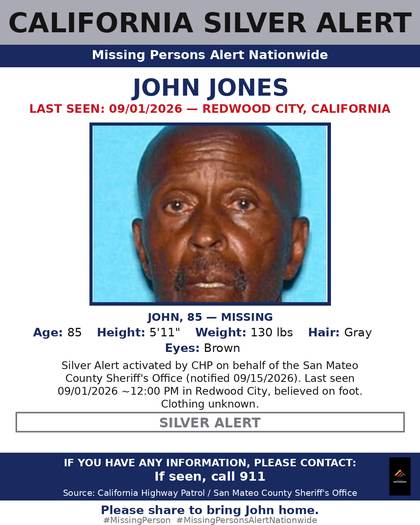 Missing person flyer for John Jones